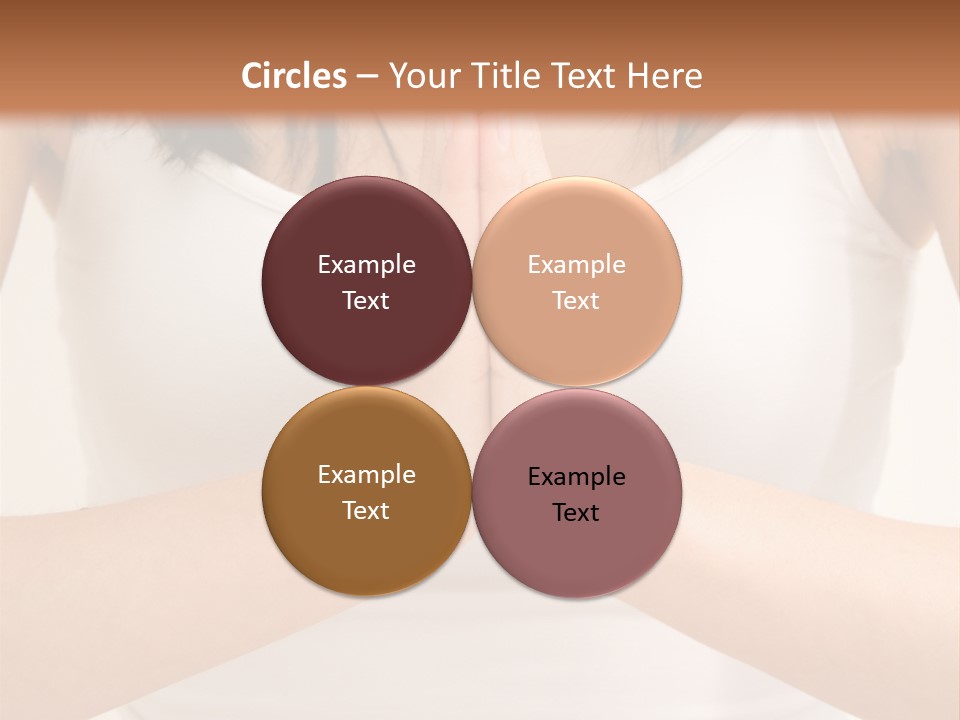 Woman Relaxing In A Yoga Position PowerPoint Template