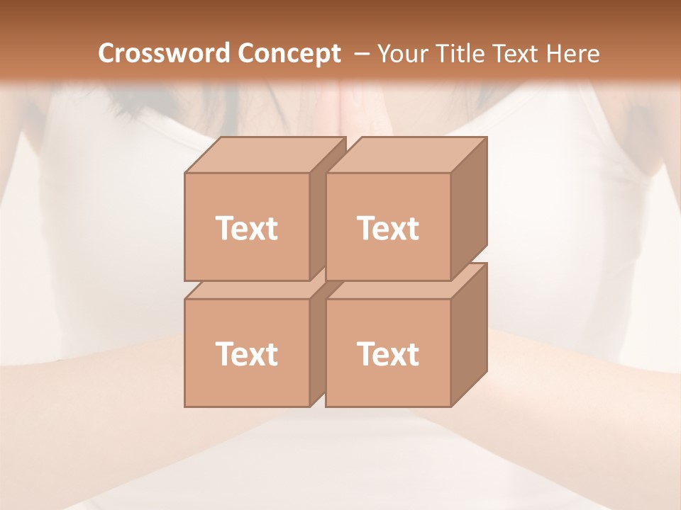 Woman Relaxing In A Yoga Position PowerPoint Template