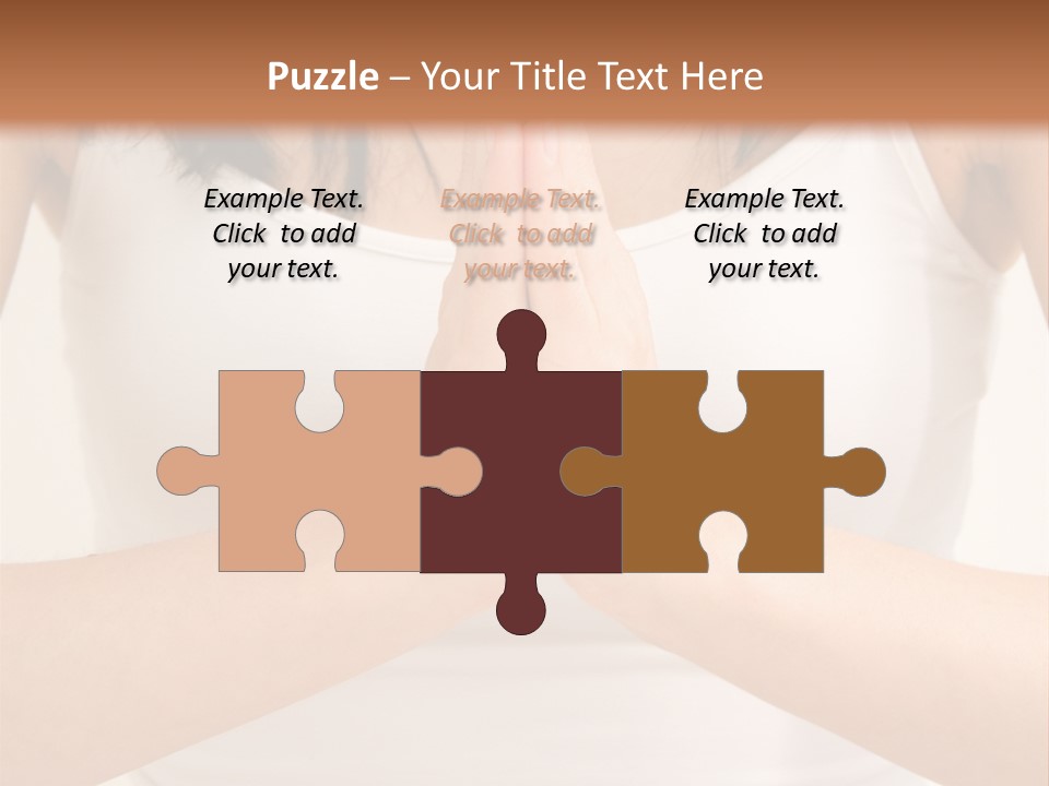 Woman Relaxing In A Yoga Position PowerPoint Template