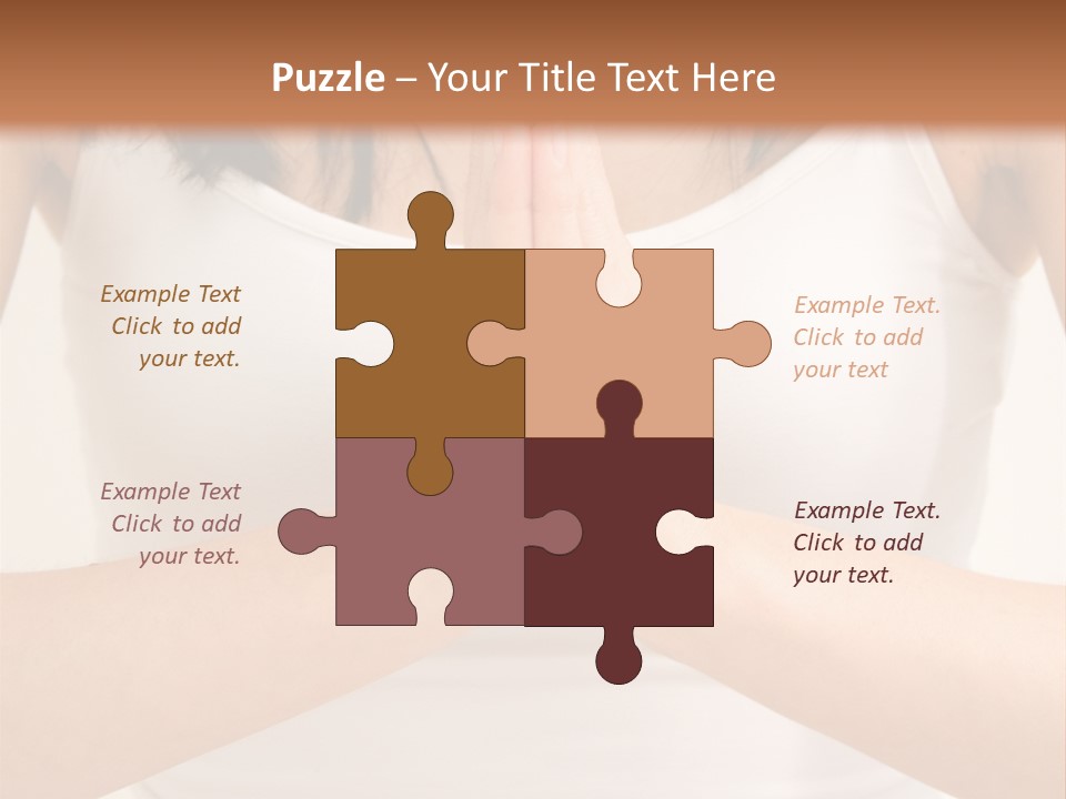 Woman Relaxing In A Yoga Position PowerPoint Template