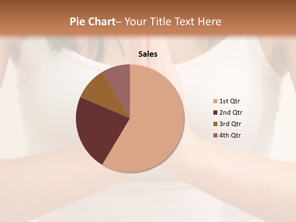 Woman Relaxing In A Yoga Position PowerPoint Template