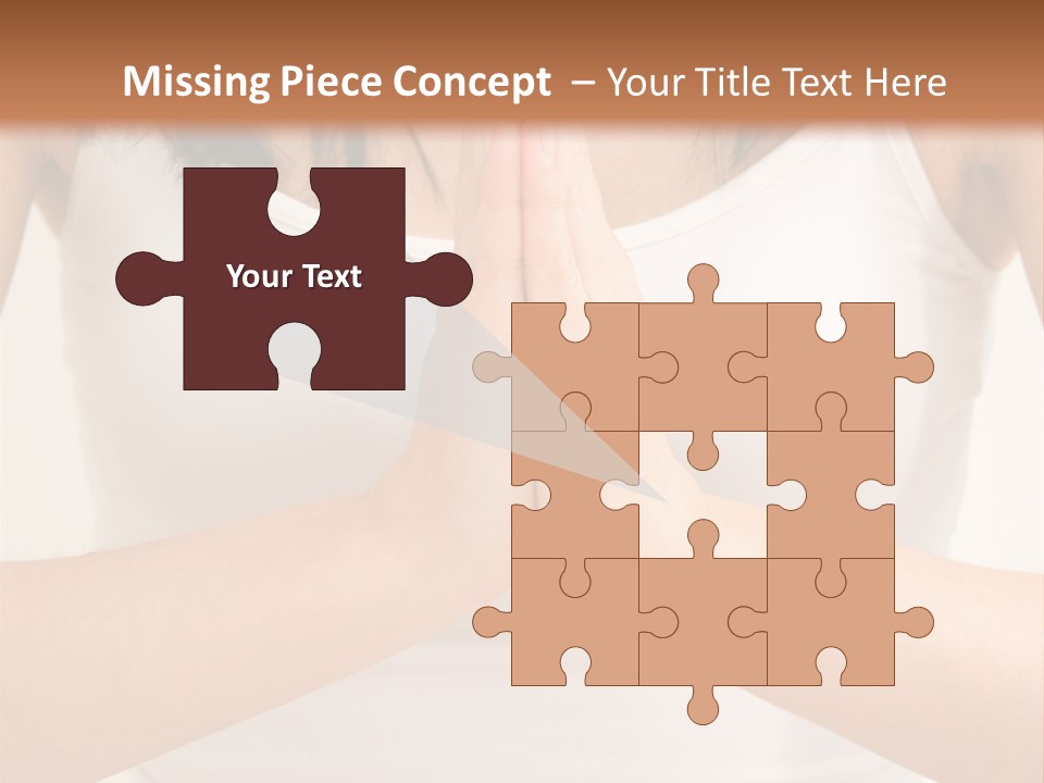 Woman Relaxing In A Yoga Position PowerPoint Template