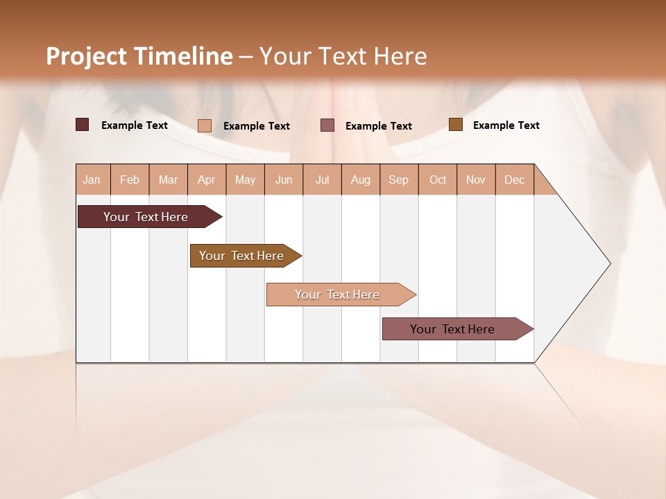 Woman Relaxing In A Yoga Position PowerPoint Template