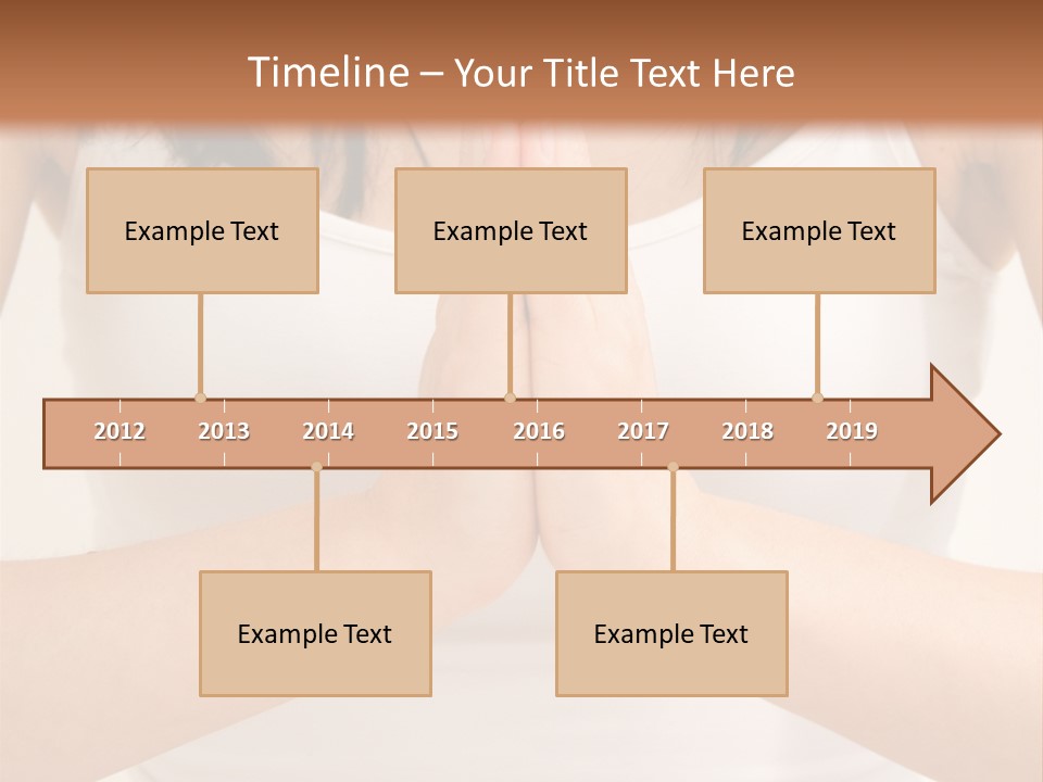 Woman Relaxing In A Yoga Position PowerPoint Template