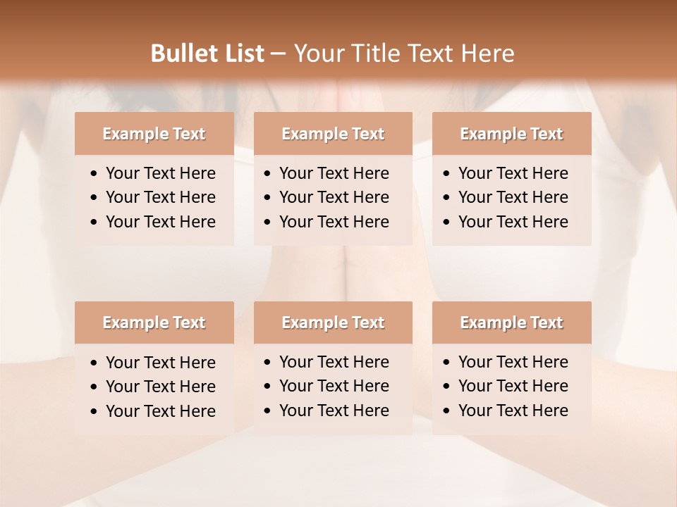 Woman Relaxing In A Yoga Position PowerPoint Template