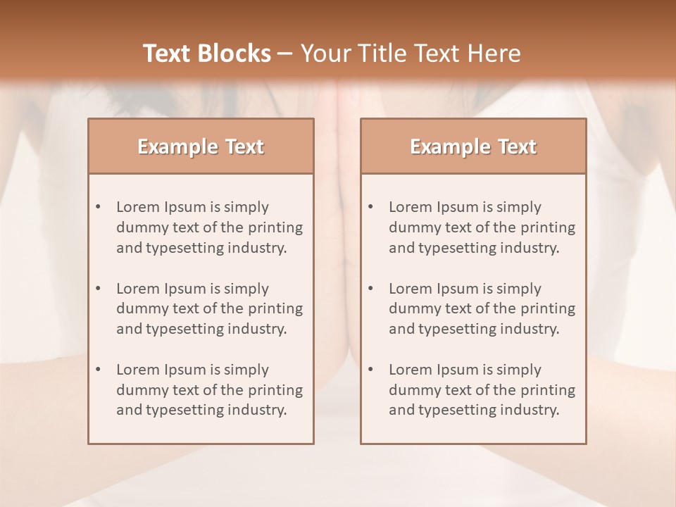 Woman Relaxing In A Yoga Position PowerPoint Template