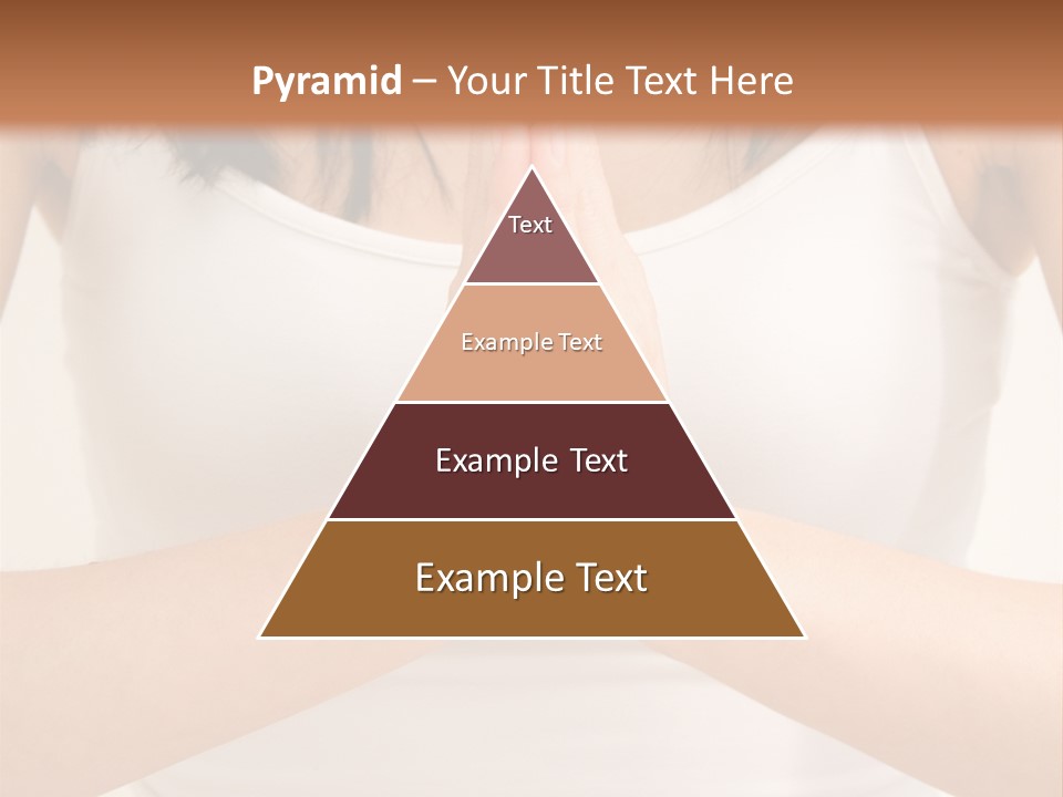 Woman Relaxing In A Yoga Position PowerPoint Template