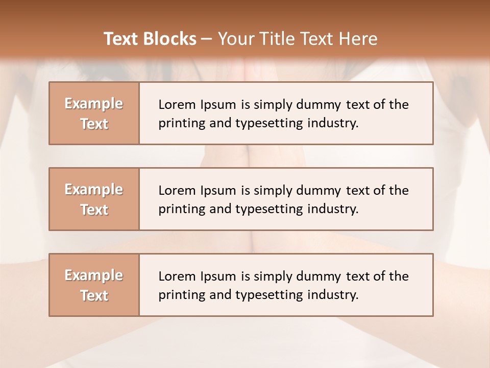 Woman Relaxing In A Yoga Position PowerPoint Template