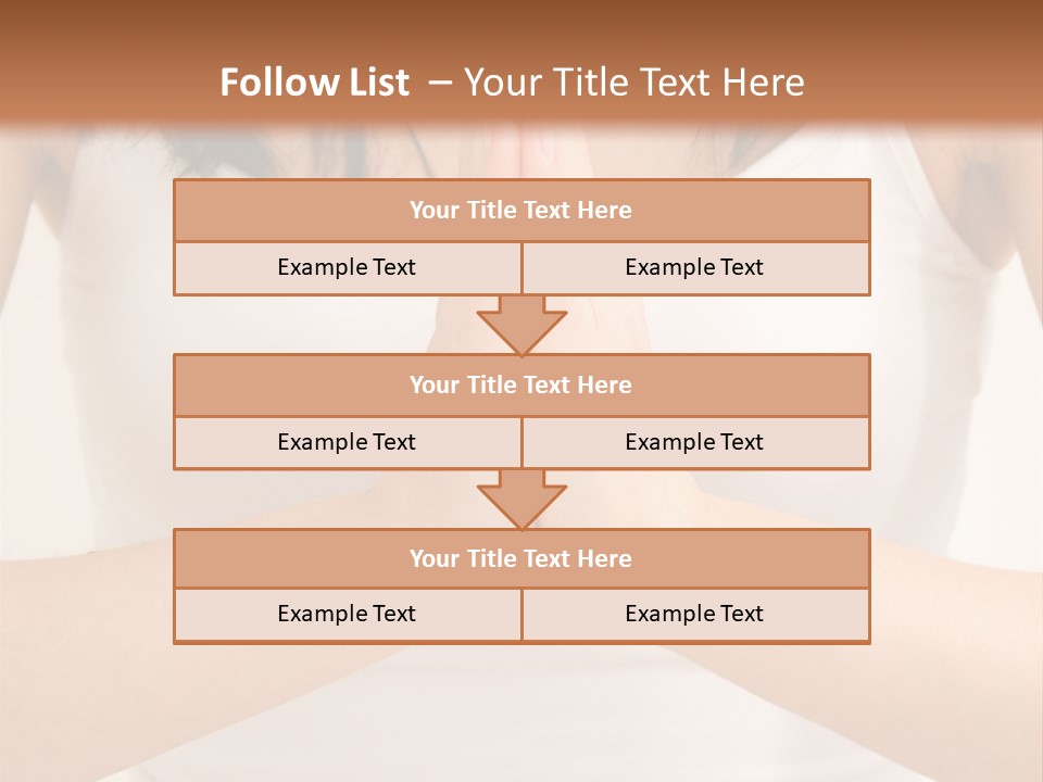 Woman Relaxing In A Yoga Position PowerPoint Template