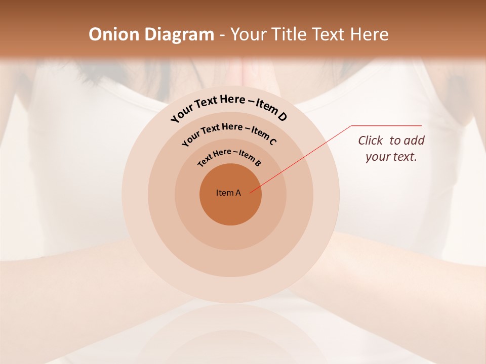 Woman Relaxing In A Yoga Position PowerPoint Template