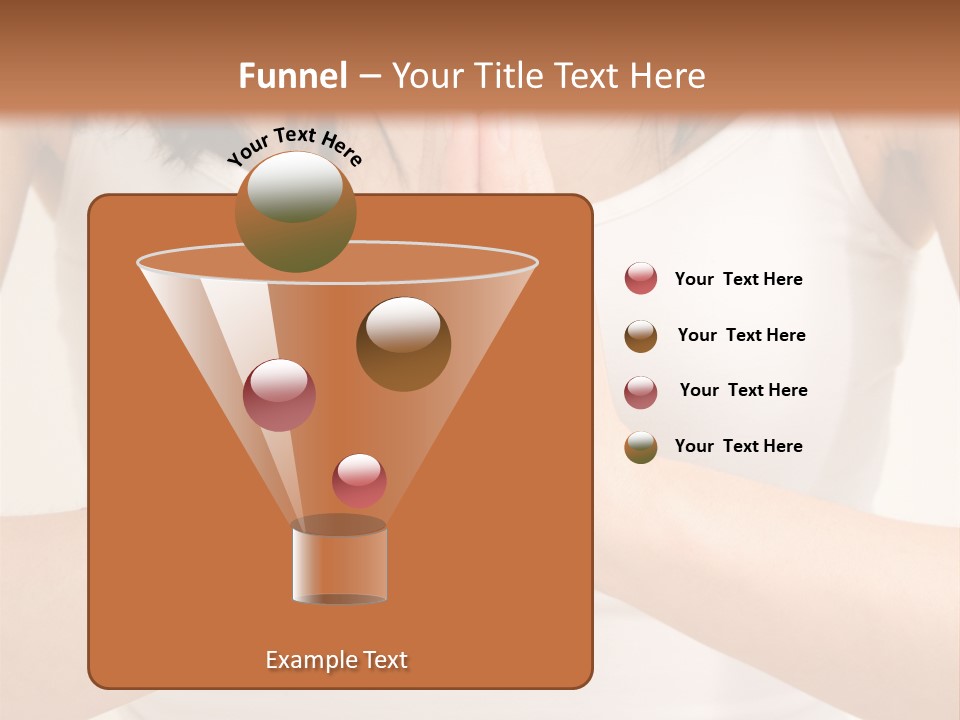 Woman Relaxing In A Yoga Position PowerPoint Template