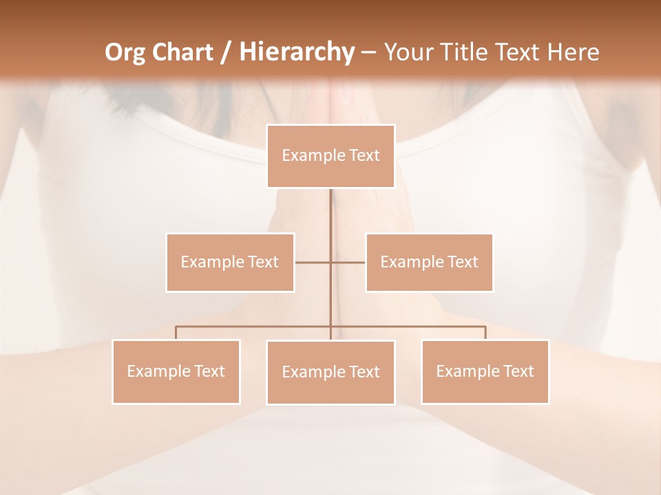 Woman Relaxing In A Yoga Position PowerPoint Template