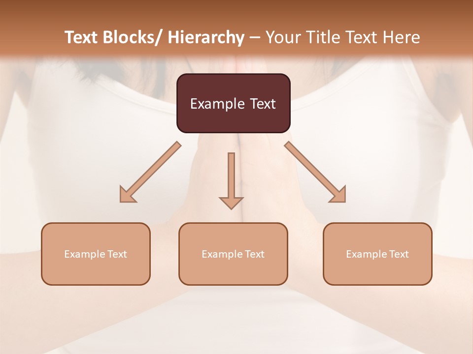 Woman Relaxing In A Yoga Position PowerPoint Template