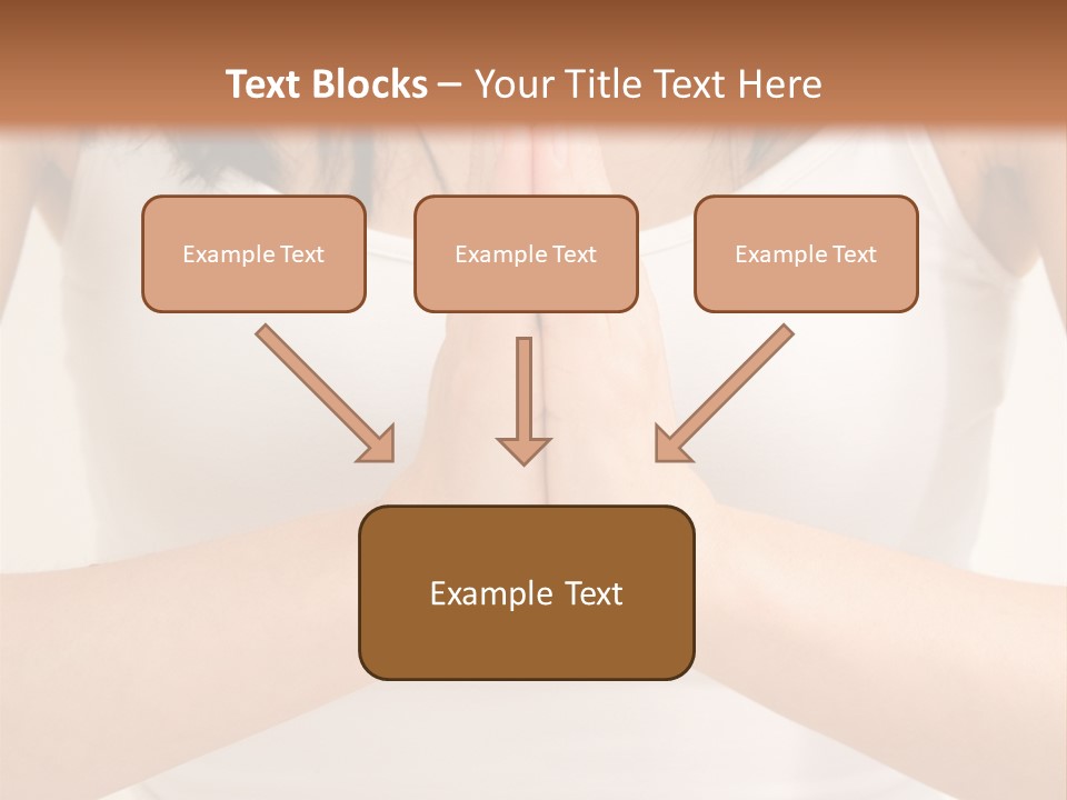 Woman Relaxing In A Yoga Position PowerPoint Template