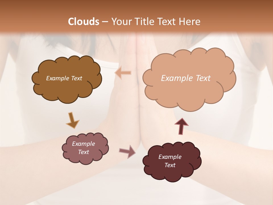 Woman Relaxing In A Yoga Position PowerPoint Template