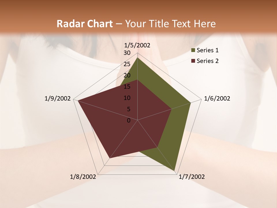 Woman Relaxing In A Yoga Position PowerPoint Template