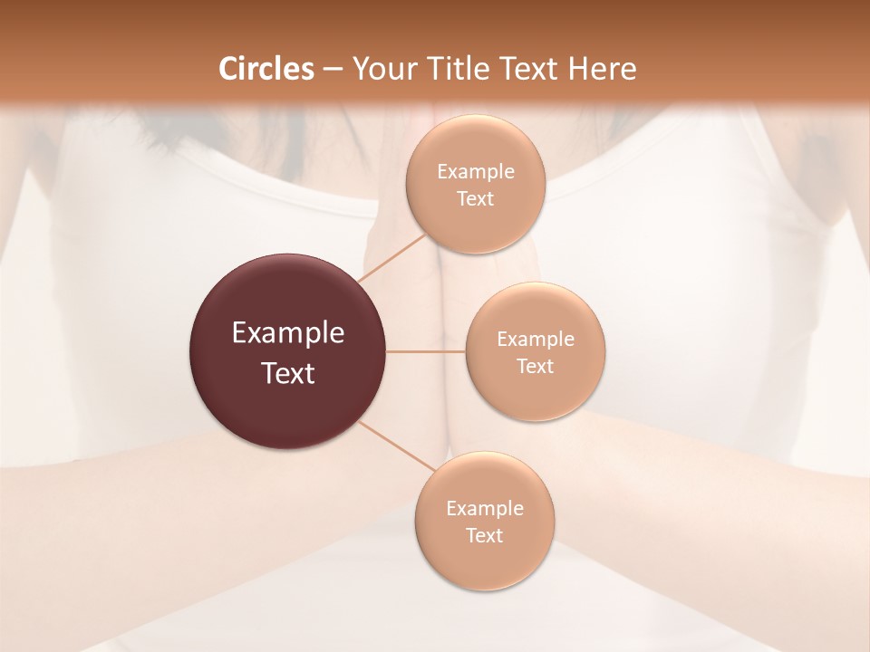 Woman Relaxing In A Yoga Position PowerPoint Template