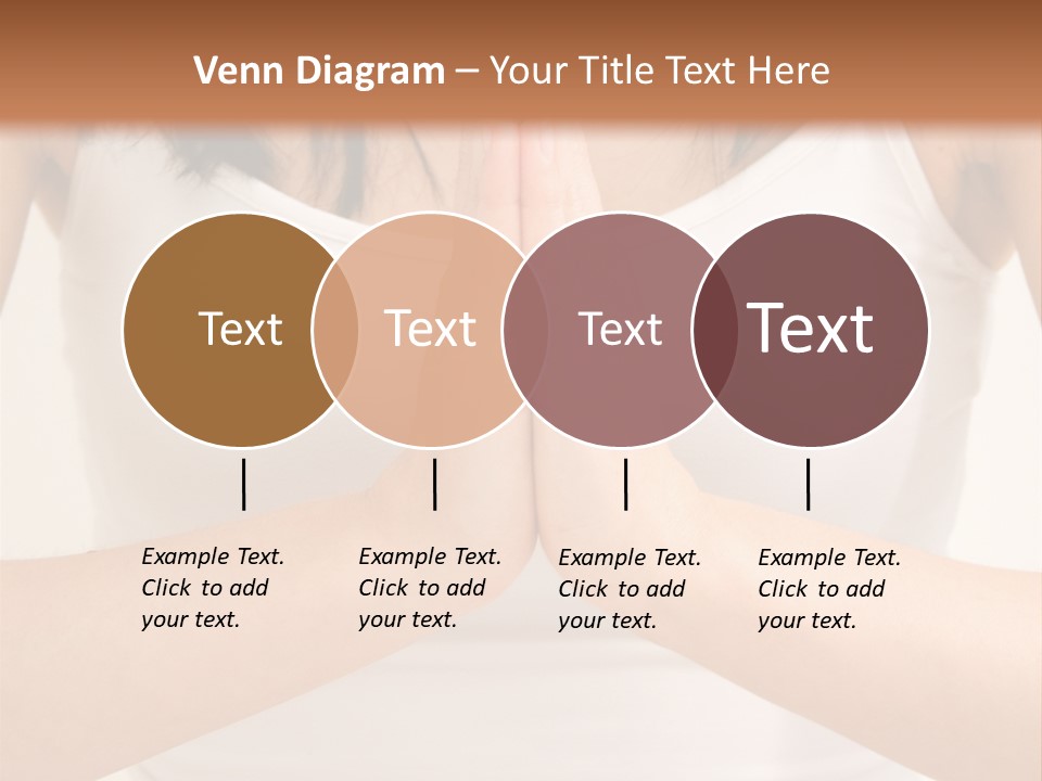 Woman Relaxing In A Yoga Position PowerPoint Template