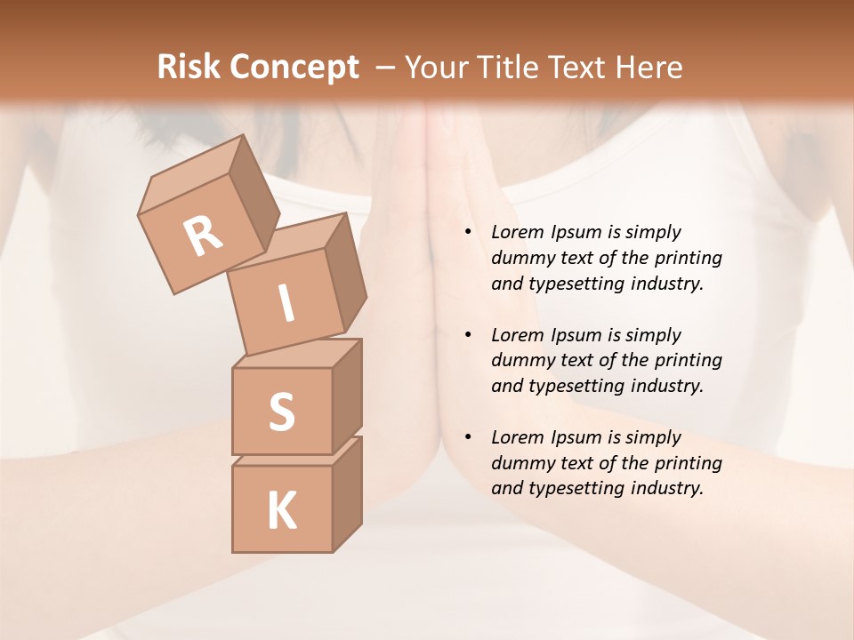 Woman Relaxing In A Yoga Position PowerPoint Template