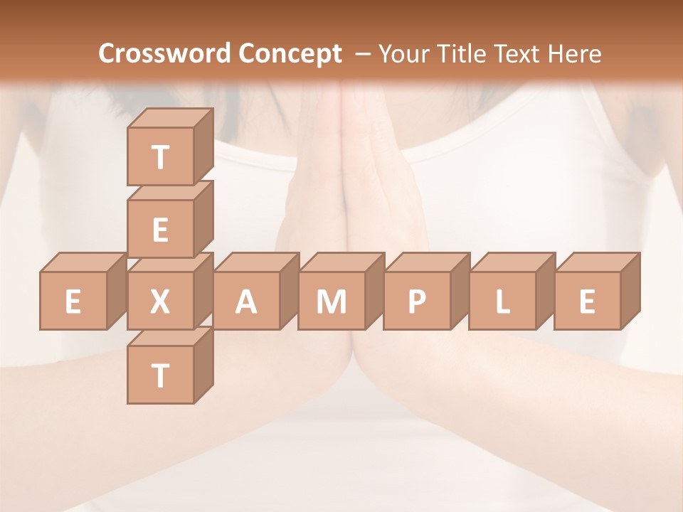 Woman Relaxing In A Yoga Position PowerPoint Template