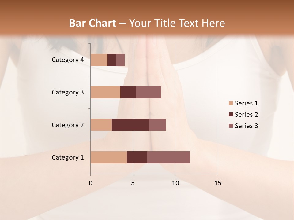 Woman Relaxing In A Yoga Position PowerPoint Template