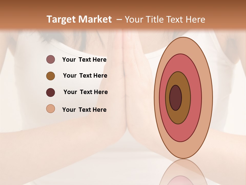 Woman Relaxing In A Yoga Position PowerPoint Template