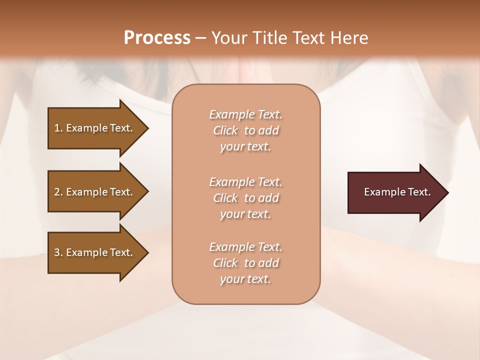 Woman Relaxing In A Yoga Position PowerPoint Template