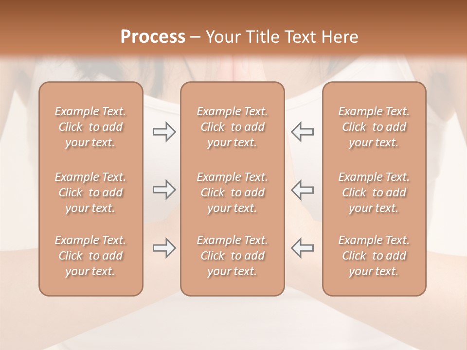 Woman Relaxing In A Yoga Position PowerPoint Template