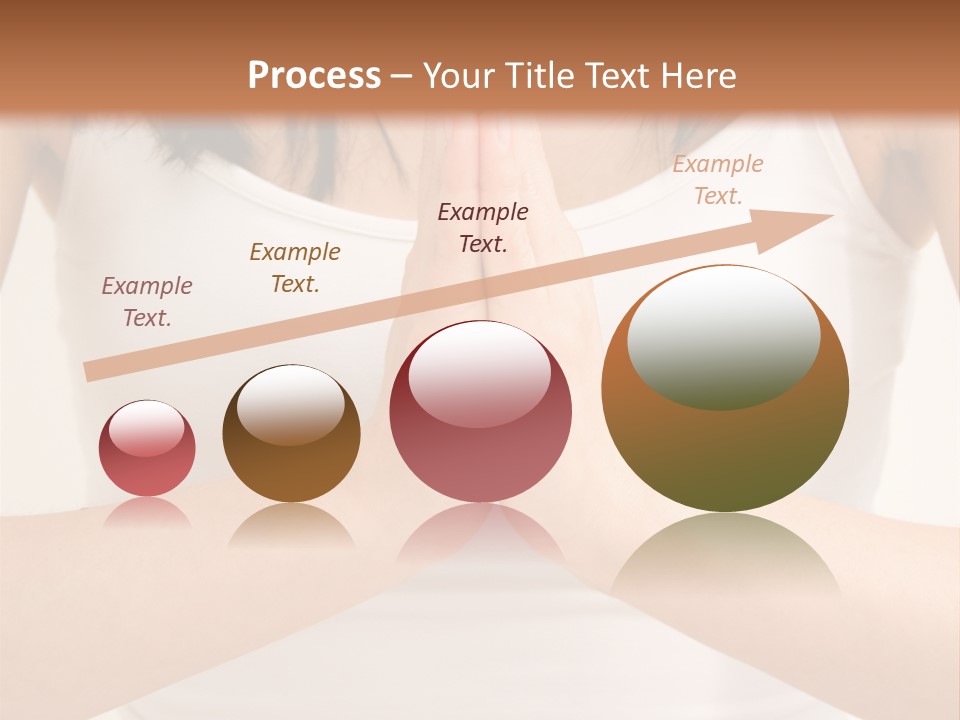 Woman Relaxing In A Yoga Position PowerPoint Template