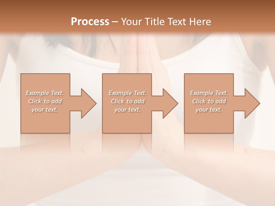 Woman Relaxing In A Yoga Position PowerPoint Template