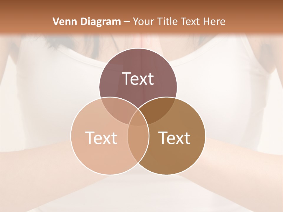 Woman Relaxing In A Yoga Position PowerPoint Template