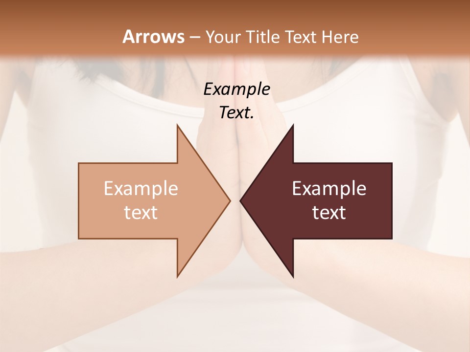 Woman Relaxing In A Yoga Position PowerPoint Template