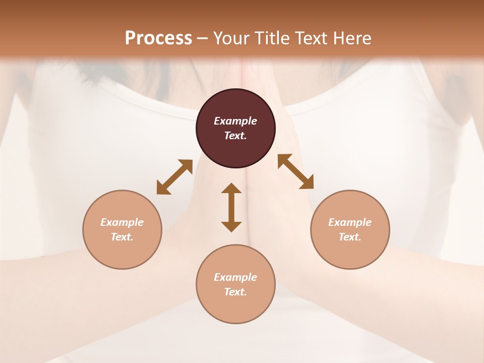 Woman Relaxing In A Yoga Position PowerPoint Template