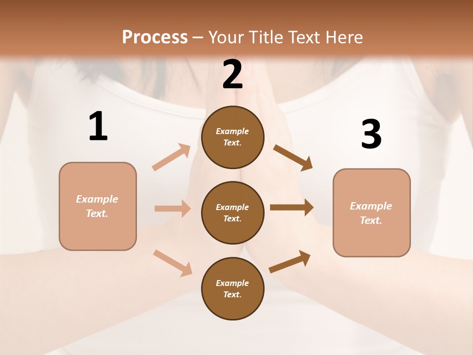 Woman Relaxing In A Yoga Position PowerPoint Template