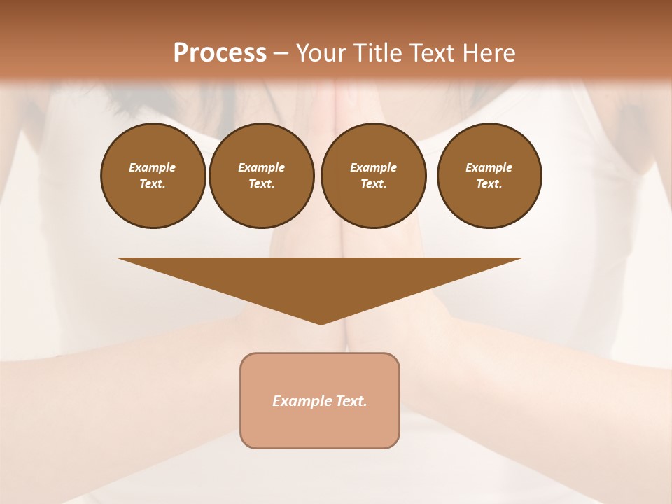 Woman Relaxing In A Yoga Position PowerPoint Template