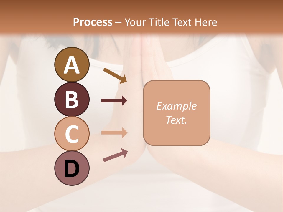 Woman Relaxing In A Yoga Position PowerPoint Template