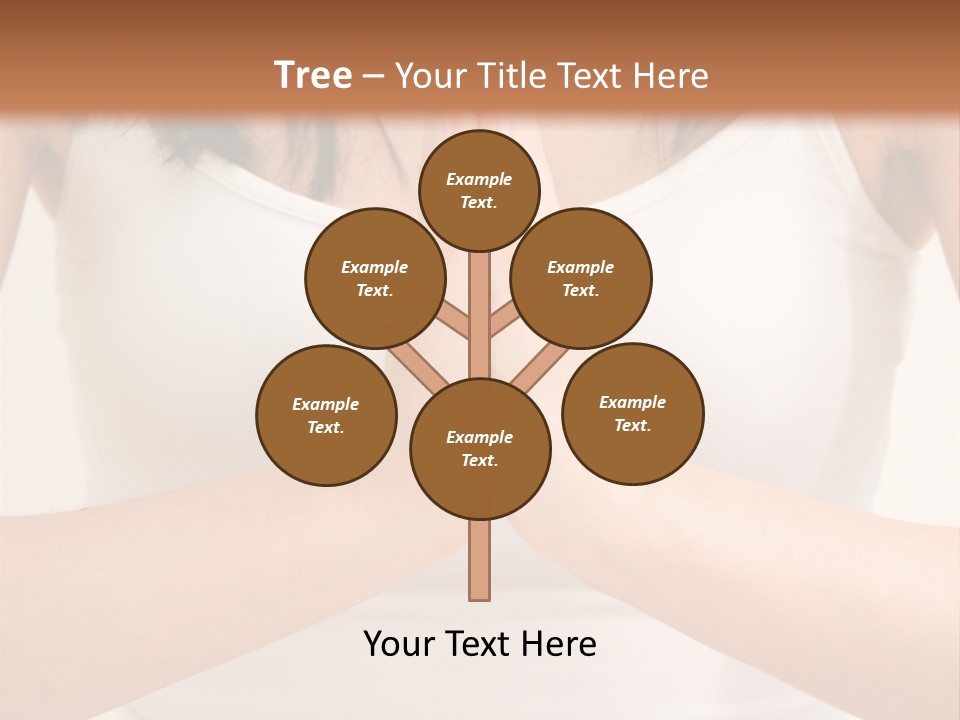 Woman Relaxing In A Yoga Position PowerPoint Template