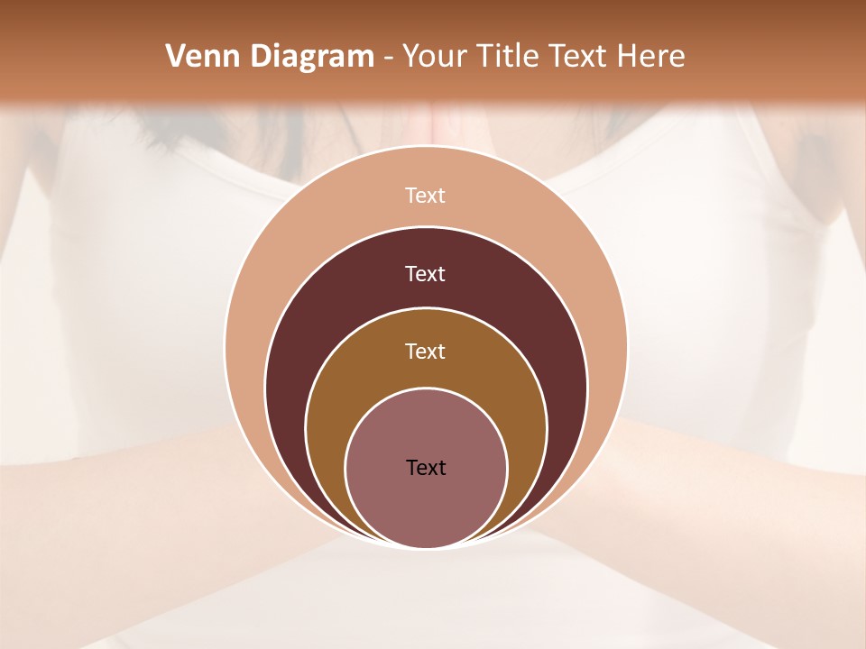 Woman Relaxing In A Yoga Position PowerPoint Template