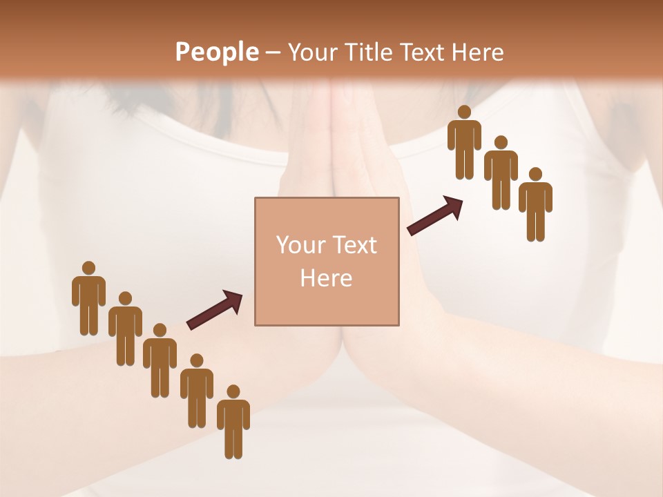 Woman Relaxing In A Yoga Position PowerPoint Template