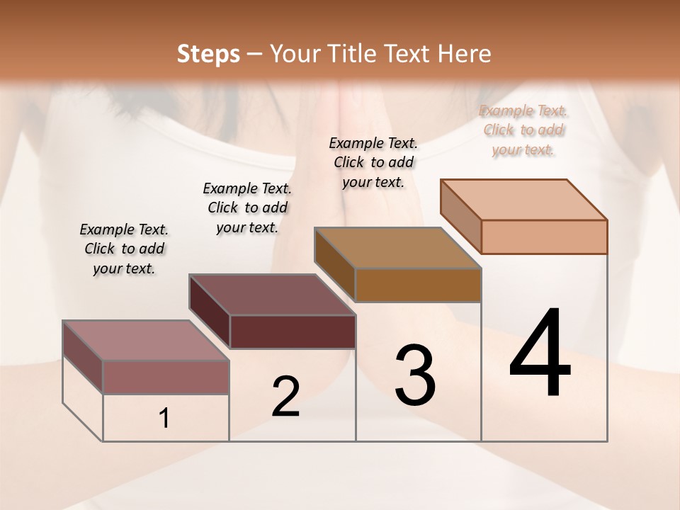 Woman Relaxing In A Yoga Position PowerPoint Template