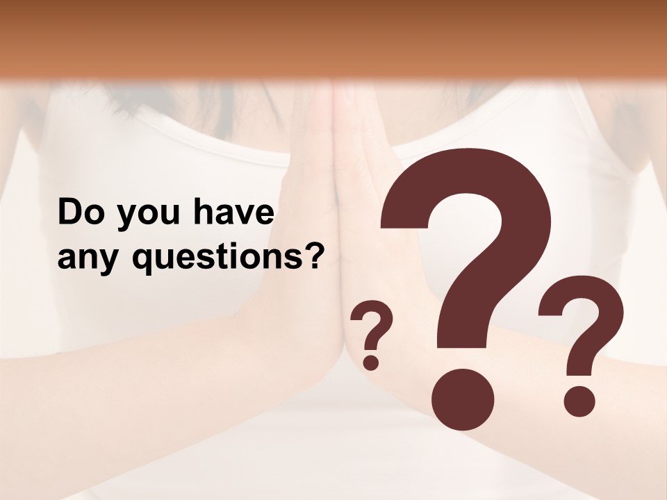 Woman Relaxing In A Yoga Position PowerPoint Template