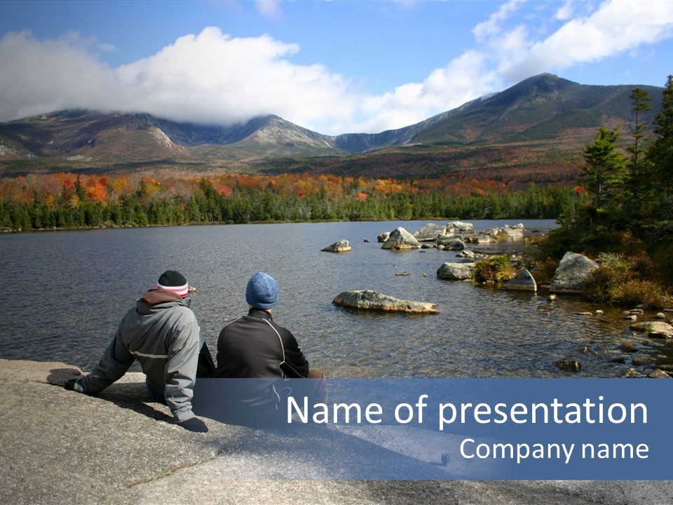 Couple At Katahdin PowerPoint Template