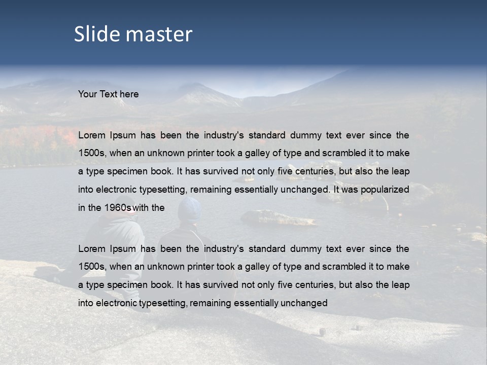 Couple At Katahdin PowerPoint Template