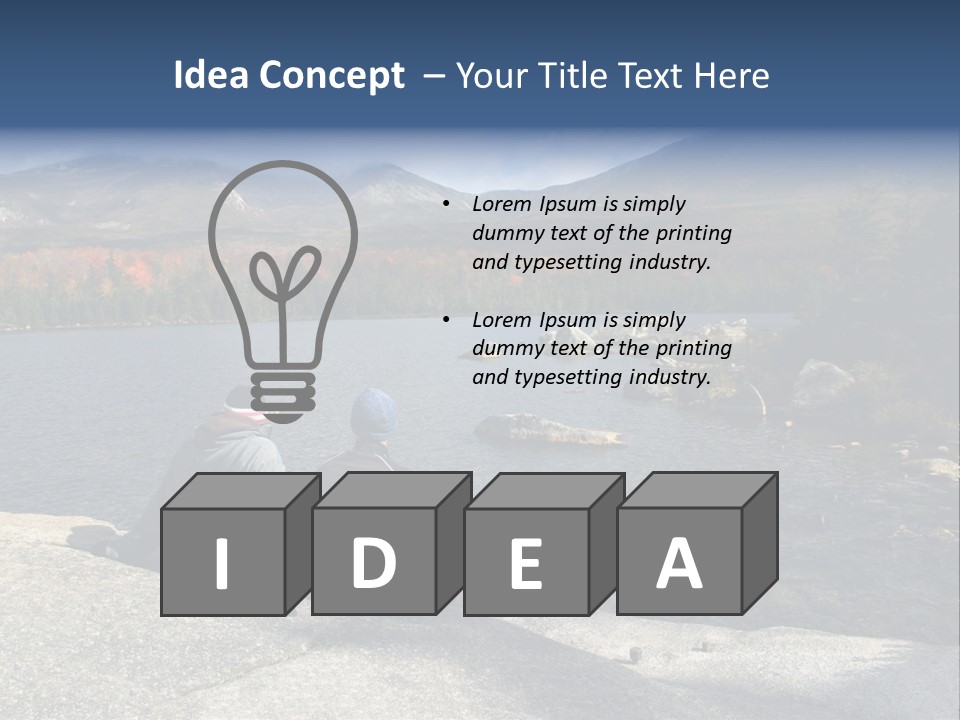 Couple At Katahdin PowerPoint Template