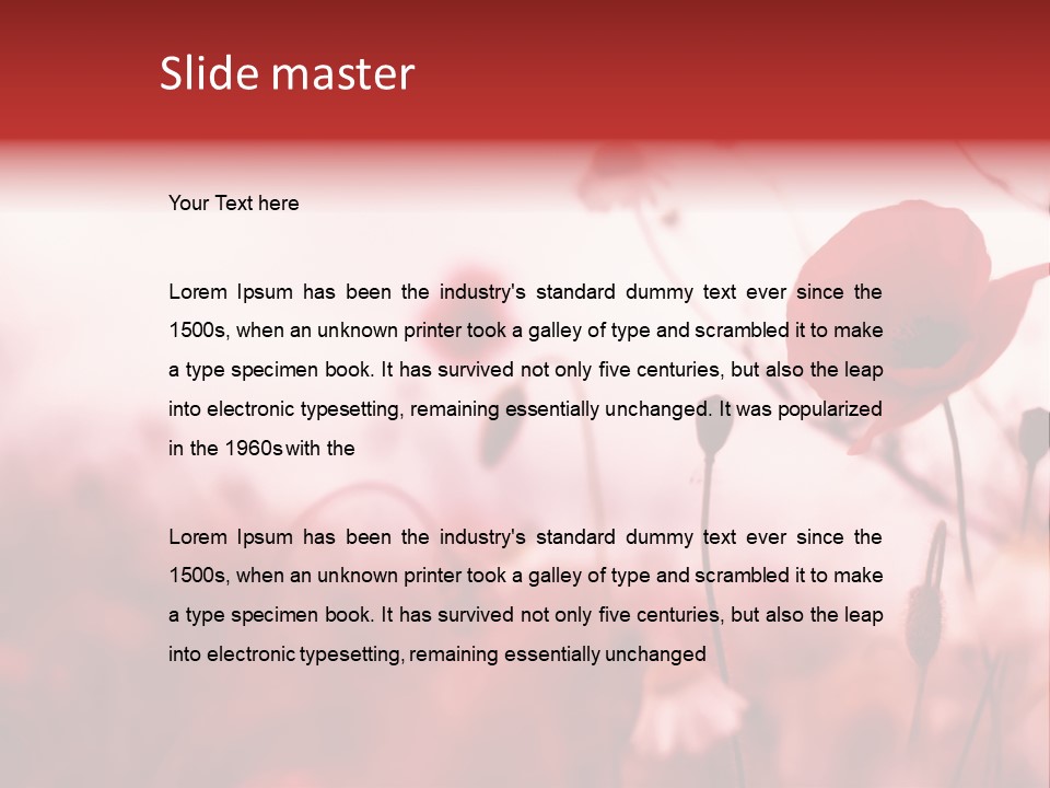 Poppy Field PowerPoint Template