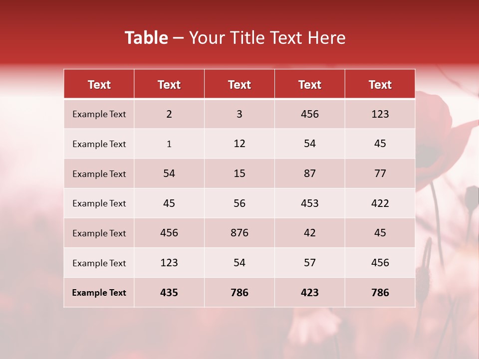 Poppy Field PowerPoint Template