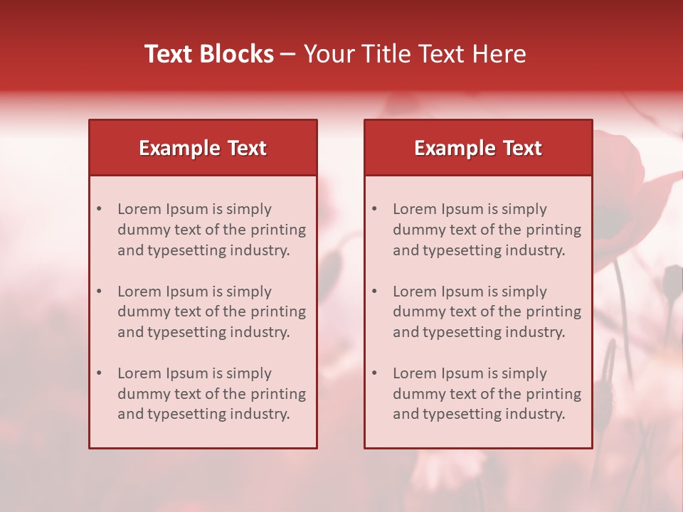 Poppy Field PowerPoint Template