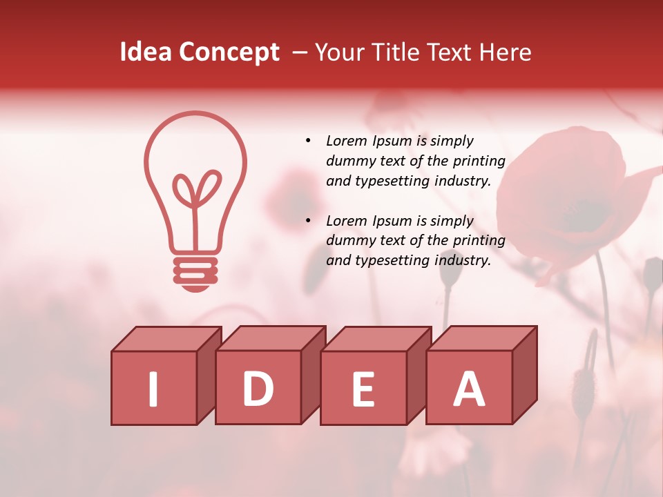 Poppy Field PowerPoint Template