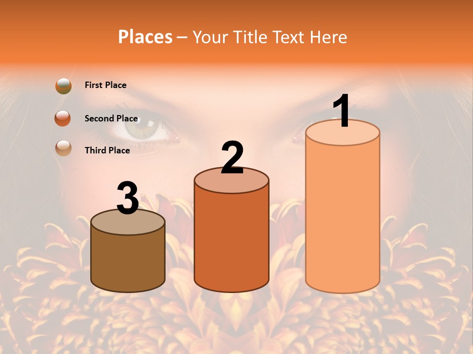 Mysterious Woman Eyes PowerPoint Template