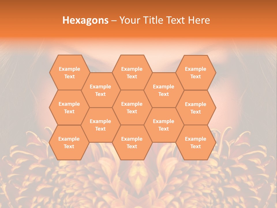 Mysterious Woman Eyes PowerPoint Template